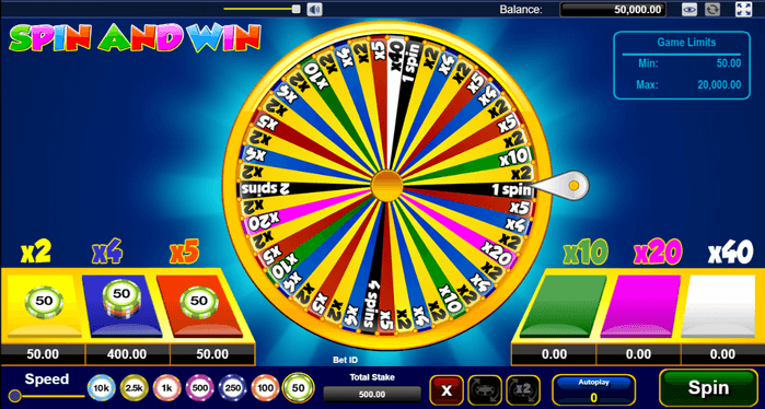 เกมวงล้อมหาสนุก Spin and win